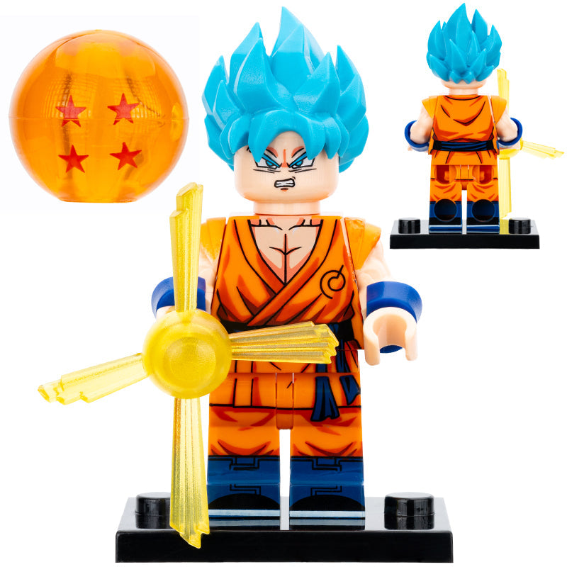 Son Goku Super Saiyan Blue from Dragon Ball Z Custom Minifigure1