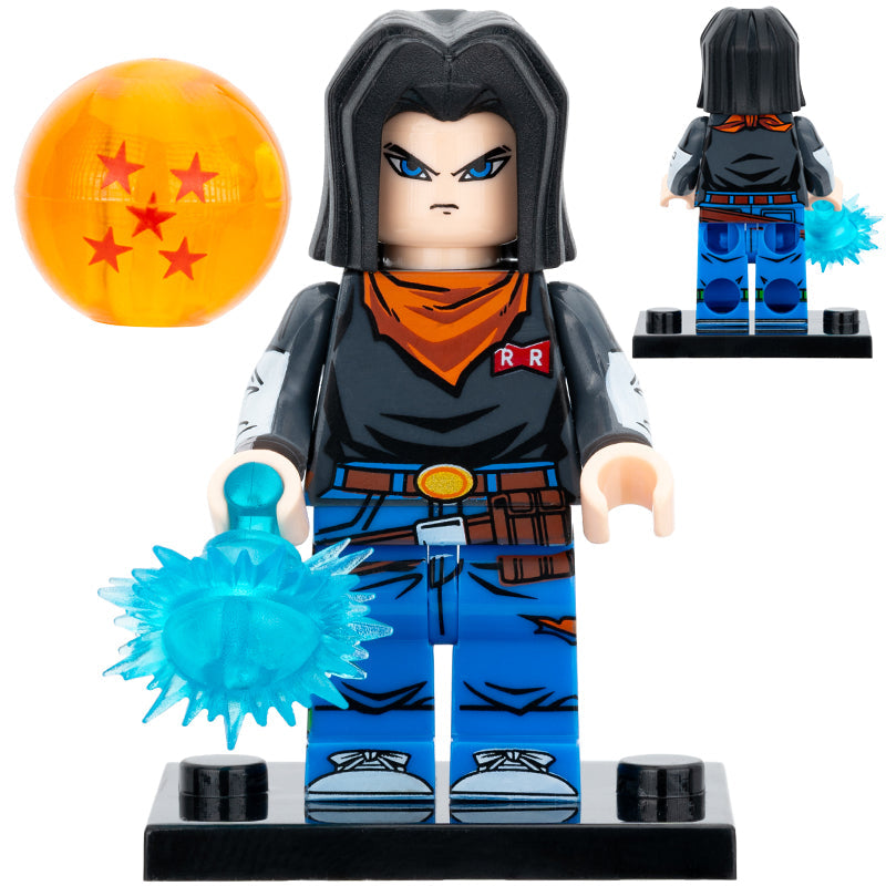 Android 17 from Dragon Ball Z Custom Minifigure1