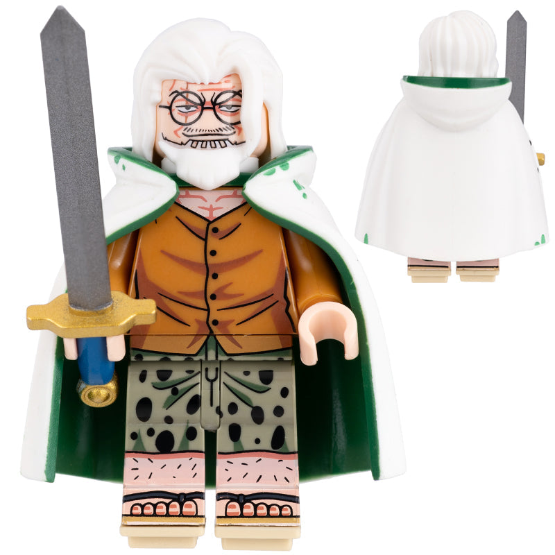 Silvers Rayleigh Custom One Piece Anime Minifigure1