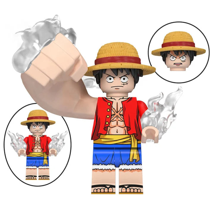 Monkey D. Luffy Custom One Piece Anime Minifigure1
