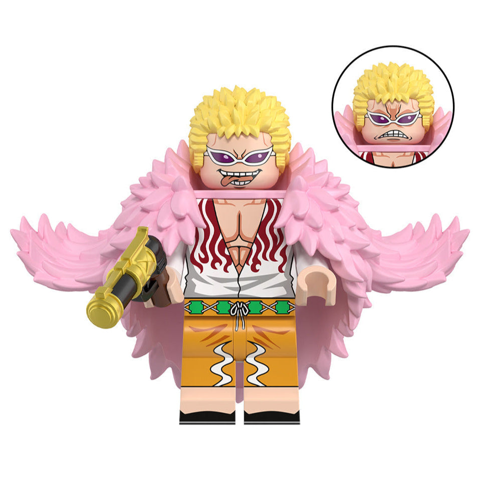 Donquixote Doflamingo Custom One Piece Anime Minifigure1
