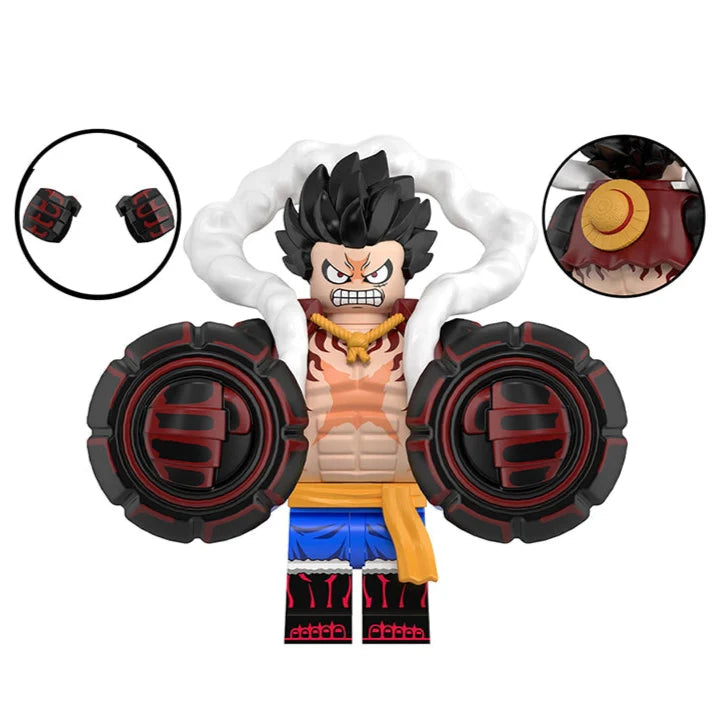 Monkey D. Luffy (Gear 4) Custom One Piece Anime Minifigure1