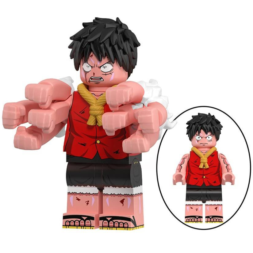 Monkey D. Luffy (Gear 2) Custom One Piece Anime Minifigure1