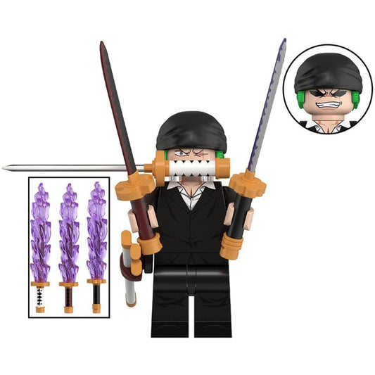 Roronoa Zoro Custom One Piece Anime Minifigure1