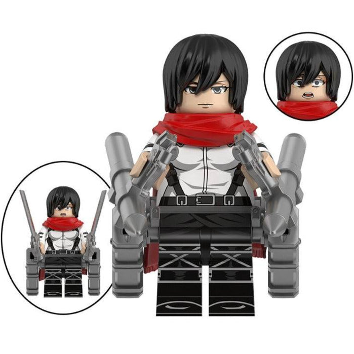 Mikasa Ackerman From Attack on Titan Custom Anime Minifigure1