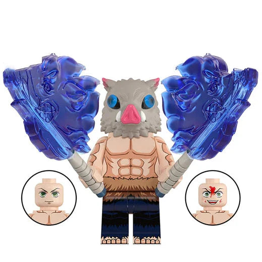 Inosuke Hashibira From Demon Slayer Custom Anime Minifigure1