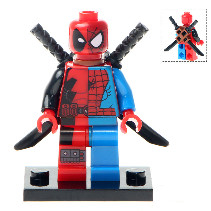 Deadpool X Spider-Man Custom Marvel Superhero Minifigure1