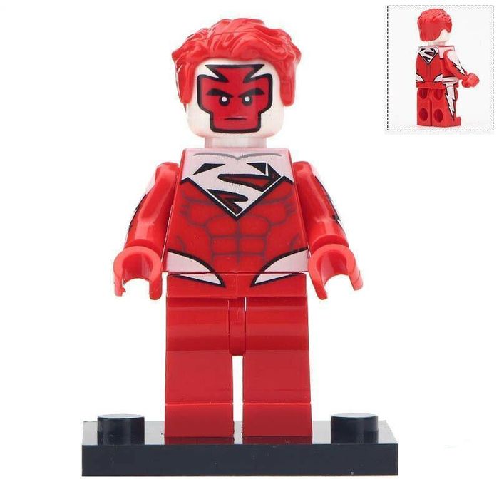 Superman Red Custom DC Comics Superhero Minifigure1