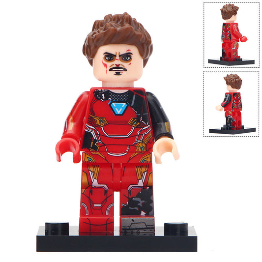 Iron Man Damaged Suit Custom Marvel Superhero Minifigure1