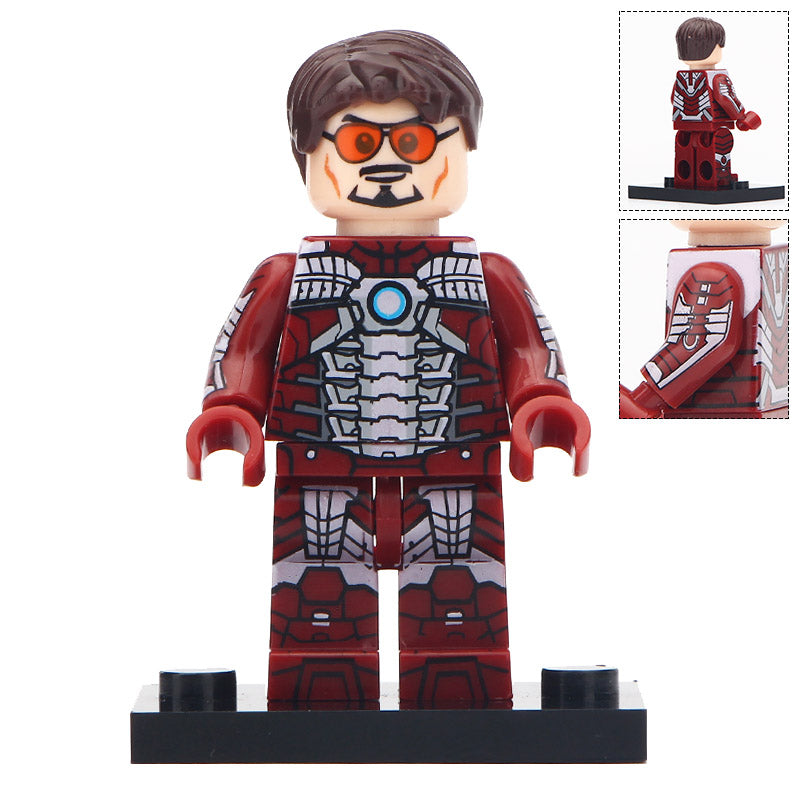 Tony Stark Iron Man Custom Marvel Superhero Minifigure1