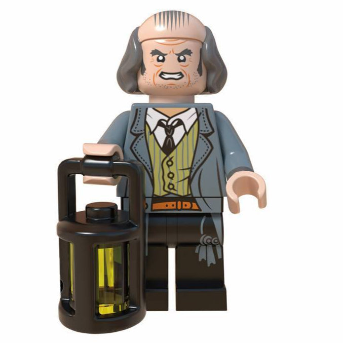Argus Filch custom Harry Potter Series Minifigure Hogwarts Caretaker1