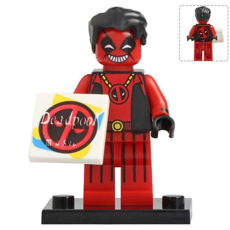 Rapper Deadpool Custom Marvel Superhero Minifigure1