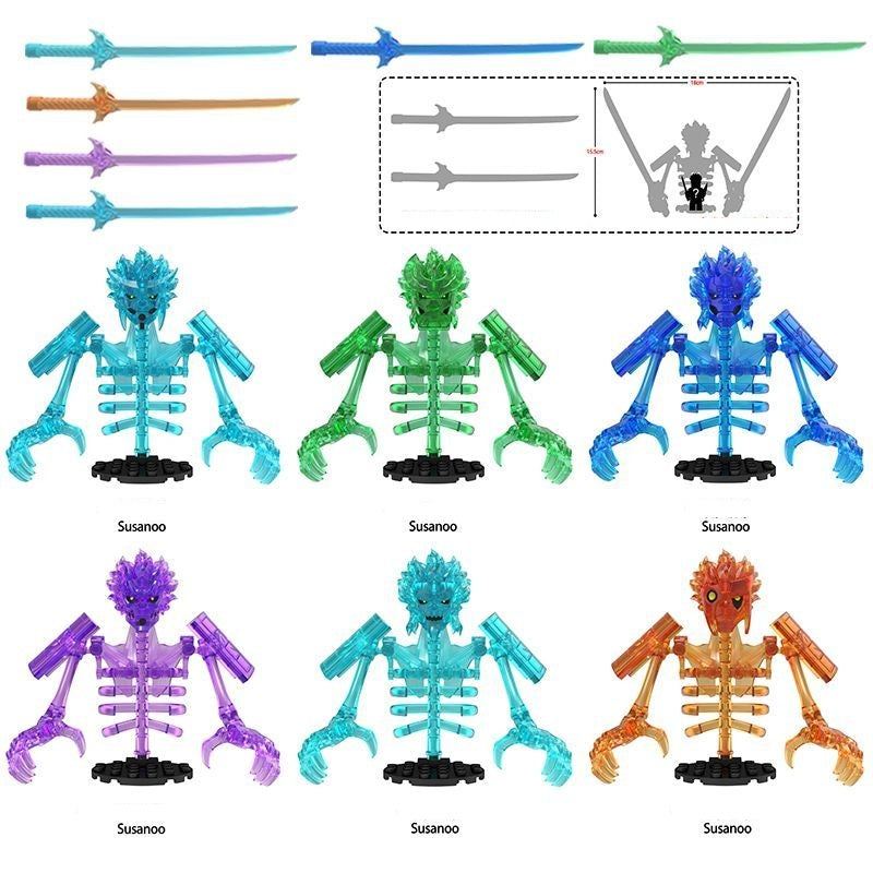 Susanoo Custom Anime Minifigure 6 set