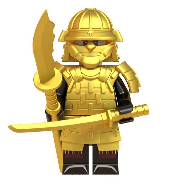 Japanese Golden Samurai Custom Minifigure1