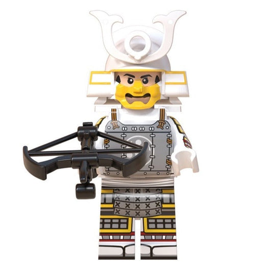 Japanese White Samurai Custom Minifigure1