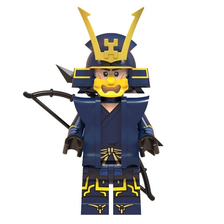 Japanese Blue Samurai Custom Minifigure1