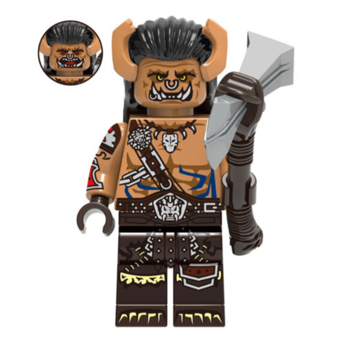 Orc from World of Warcraft Custom Minifigure1