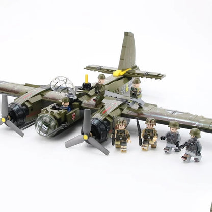 WW2 German Junkers Ju 88 Bomber + German Infantry Support4