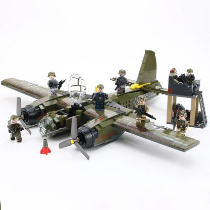 WW2 German Junkers Ju 88 Bomber + German Infantry Support5