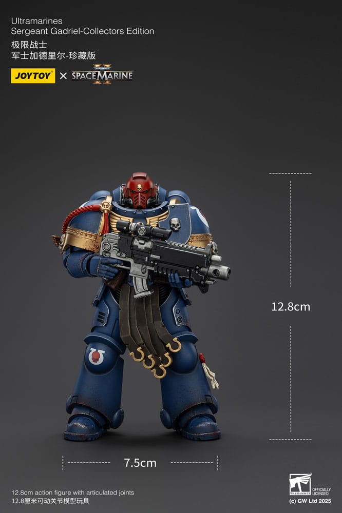 Warhammer 40,000: Space Marine 2 Action Figure Ultramarines Sergeant Gadriel Collectors Edition 13cm7