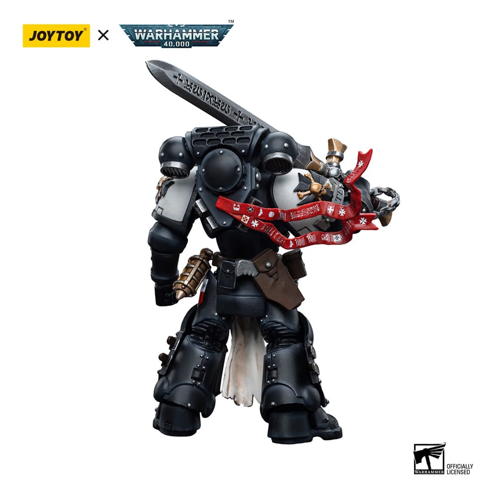 Warhammer 40k Action Figure 1/18 Black Templars Emperor's Champion Bayard's Revenge 12cm2