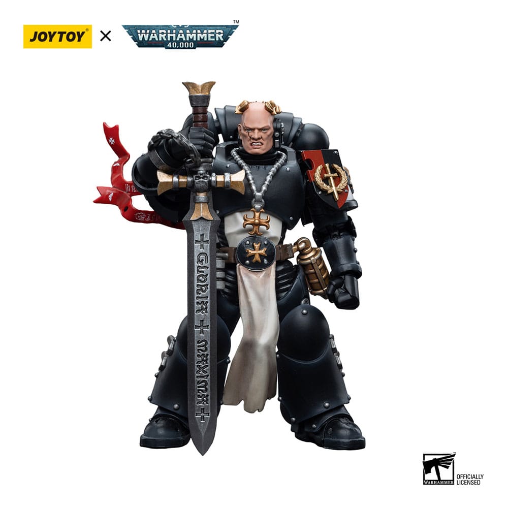 Warhammer 40k Action Figure 1/18 Black Templars Emperor's Champion Bayard's Revenge 12cm1