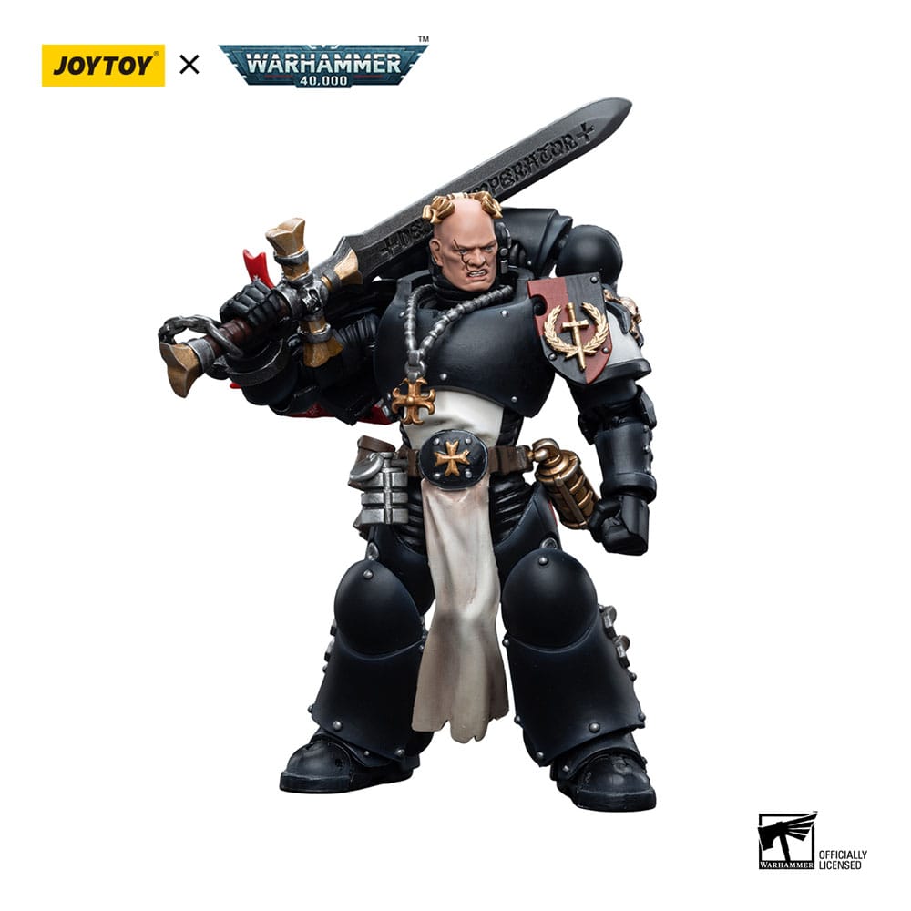 Warhammer 40k Action Figure 1/18 Black Templars Emperor's Champion Bayard's Revenge 12cm3