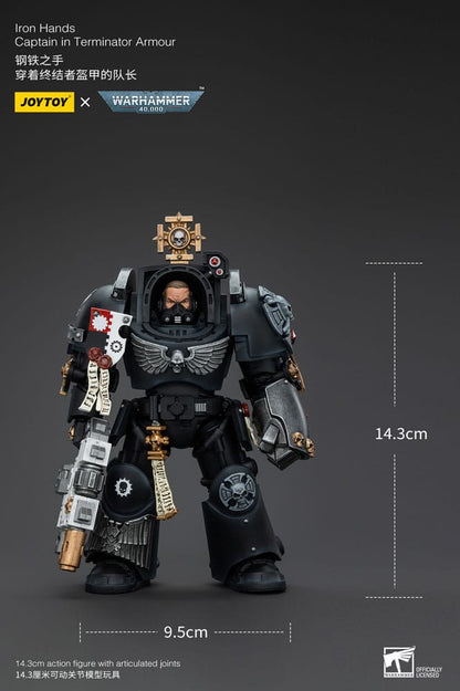 Warhammer 40k Action Figure 1/18 Iron Hands Captain in Terminator Armour 14cm10