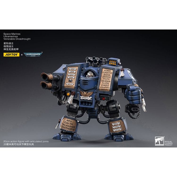 Warhammer 40k Action Figure 1/18 Space Marines Ultramarines Venerable Dreadnought 19cm1