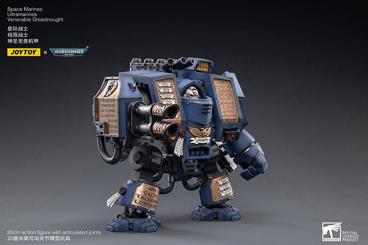 Warhammer 40k Action Figure 1/18 Space Marines Ultramarines Venerable Dreadnought 19cm5