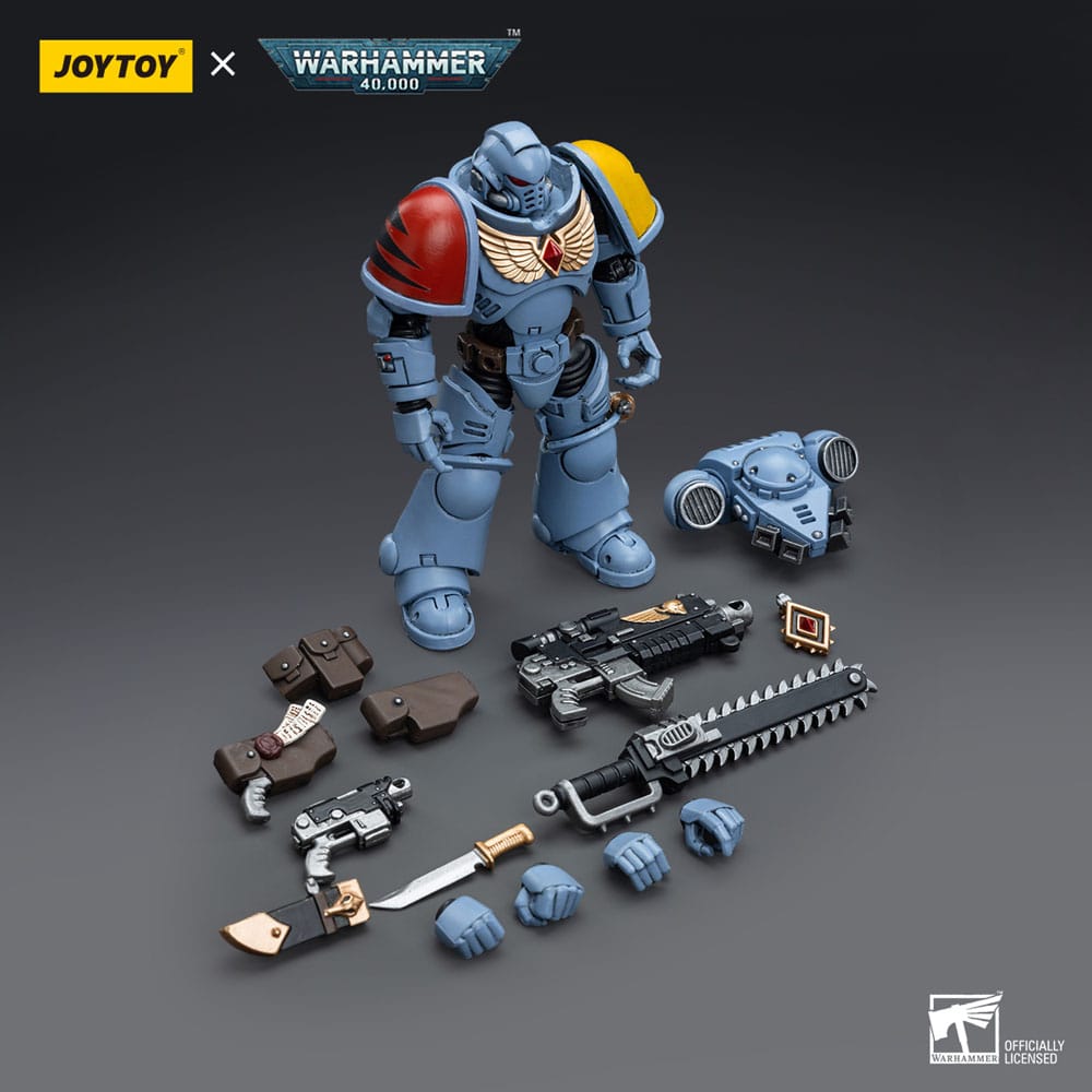 Warhammer 40k Action Figure 1/18 Space Wolves Intercessors 12cm14