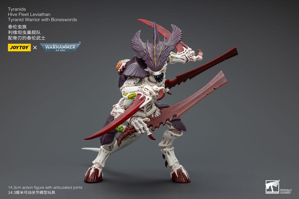Warhammer 40k Action Figure 1/18 Tyranids Hive Fleet Leviathan Tyranid Warrior with Boneswords 12cm10