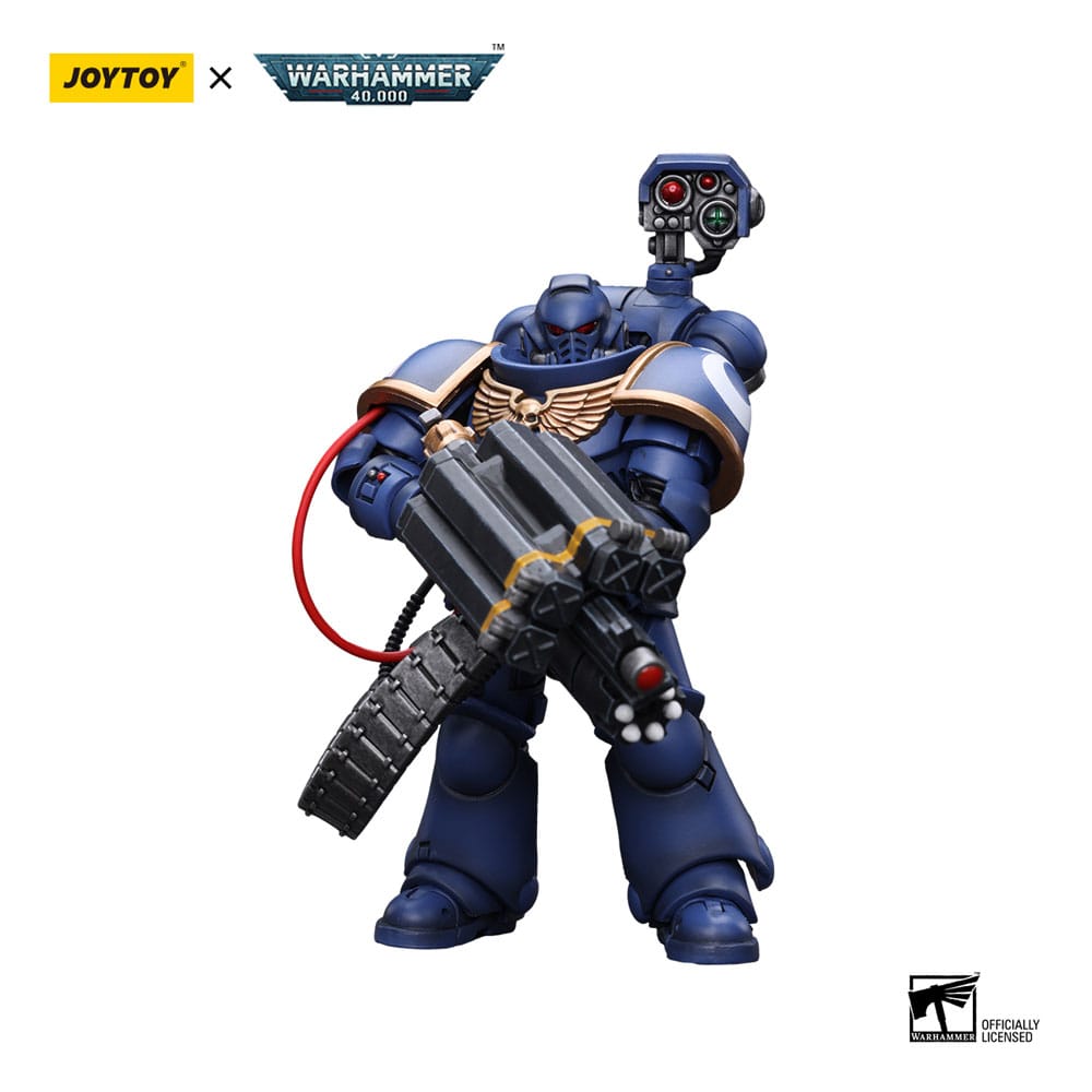 Warhammer 40k Action Figure 1/18 Ultramarines Desolation Marine with Castellan Launcher (Superfrag) 12cm3