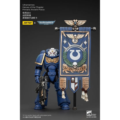 Warhammer 40k Action Figure 1/18 Ultramarines Heroes of the Chapter Primaris Ancient Posca 20cm1