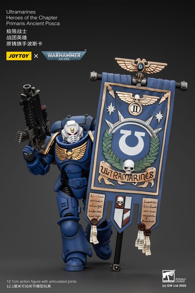 Warhammer 40k Action Figure 1/18 Ultramarines Heroes of the Chapter Primaris Ancient Posca 20cm5