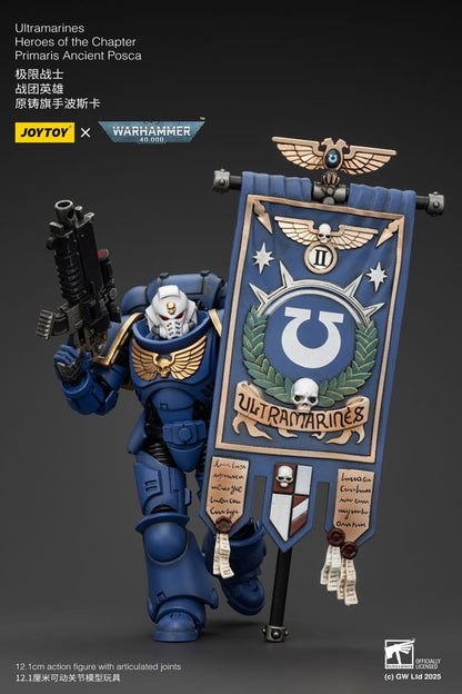 Warhammer 40k Action Figure 1/18 Ultramarines Heroes of the Chapter Primaris Ancient Posca 20cm5