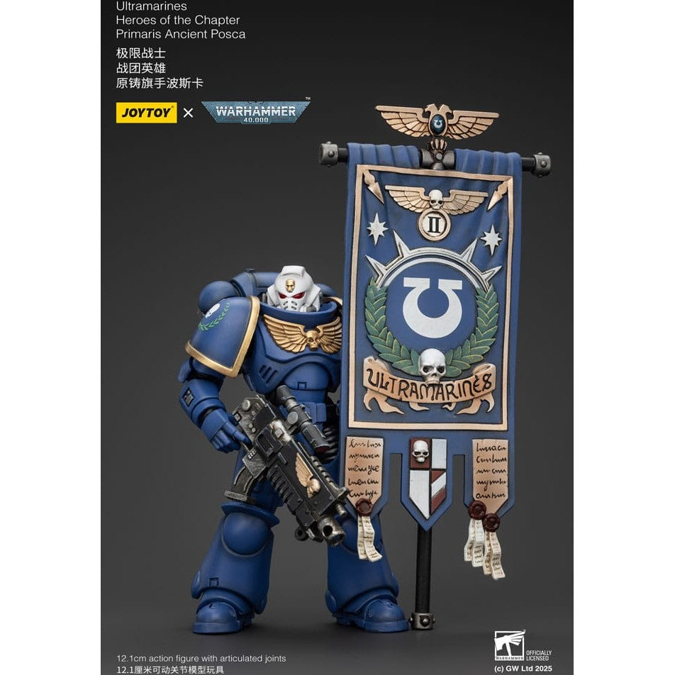 Warhammer 40k Action Figure 1/18 Ultramarines Heroes of the Chapter Primaris Ancient Posca 20cm2