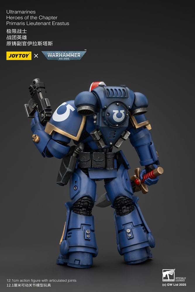 Warhammer 40k Action Figure 1/18 Ultramarines Heroes of the Chapter Primaris Lieutenant Erastus 20cm4