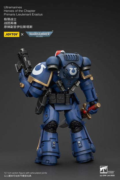 Warhammer 40k Action Figure 1/18 Ultramarines Heroes of the Chapter Primaris Lieutenant Erastus 20cm4