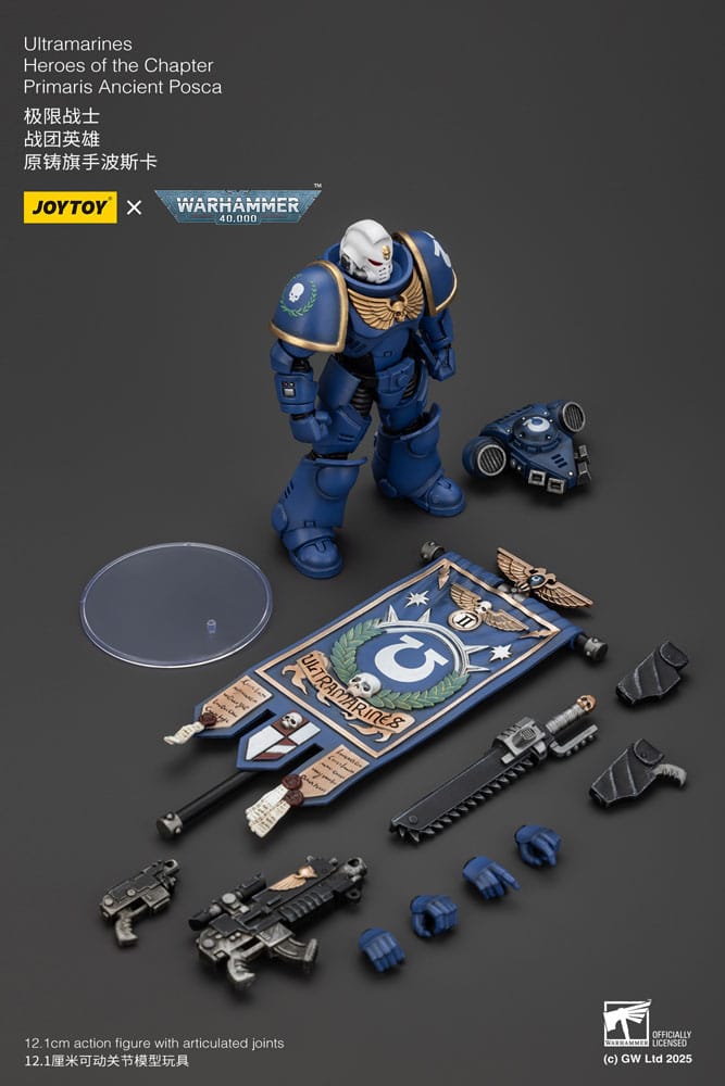 Warhammer 40k Action Figure 1/18 Ultramarines Heroes of the Chapter Primaris Ancient Posca 20cm9
