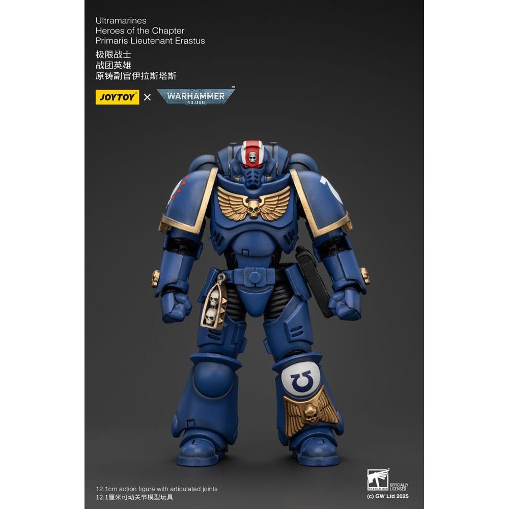 Warhammer 40k Action Figure 1/18 Ultramarines Heroes of the Chapter Primaris Lieutenant Erastus 20cm1