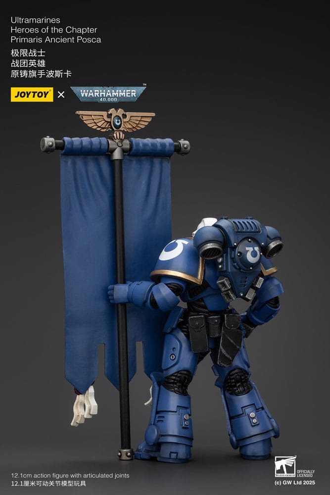 Warhammer 40k Action Figure 1/18 Ultramarines Heroes of the Chapter Primaris Ancient Posca 20cm3
