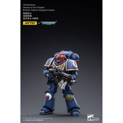 Warhammer 40k Action Figure 1/18 Ultramarines Heroes of the Chapter Brother Veteran Sergeant Castor 12cm1