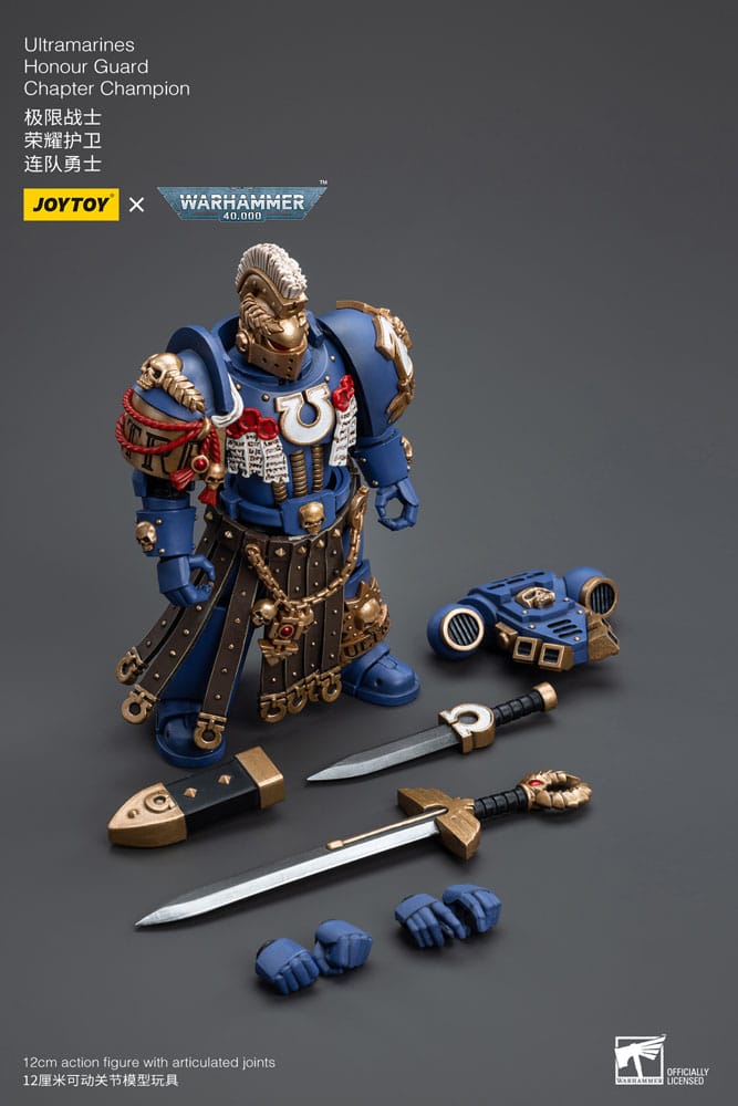 Warhammer 40k Action Figure 1/18 Ultramarines Honour Guard Chapter Champion 12cm9