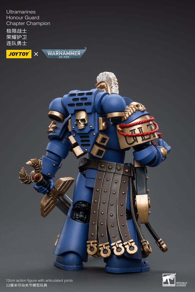 Warhammer 40k Action Figure 1/18 Ultramarines Honour Guard Chapter Champion 12cm3