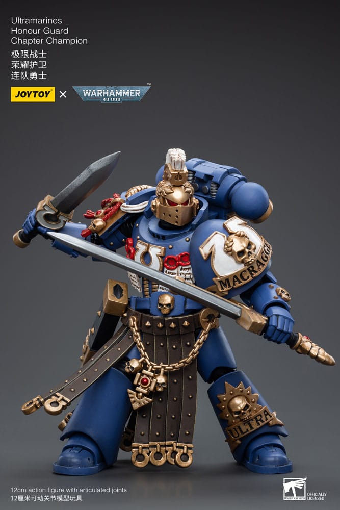 Warhammer 40k Action Figure 1/18 Ultramarines Honour Guard Chapter Champion 12cm8