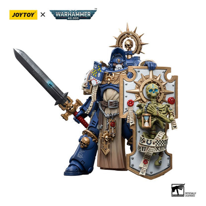 Warhammer 40k Action Figure 1/18 Ultramarines Primaris Captain with Relic Shield and Power Sword 12cm4