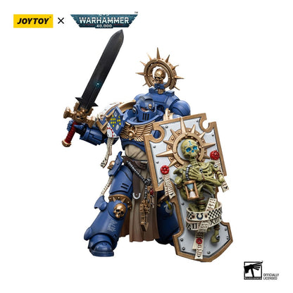 Warhammer 40k Action Figure 1/18 Ultramarines Primaris Captain with Relic Shield and Power Sword 12cm3