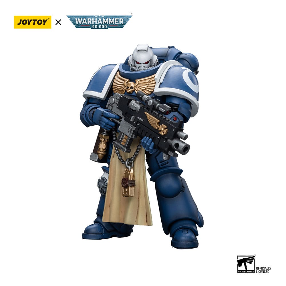 Warhammer 40k Action Figure 1/18 Ultramarines Sternguard Veteran with Bolt Rifle 12cm4