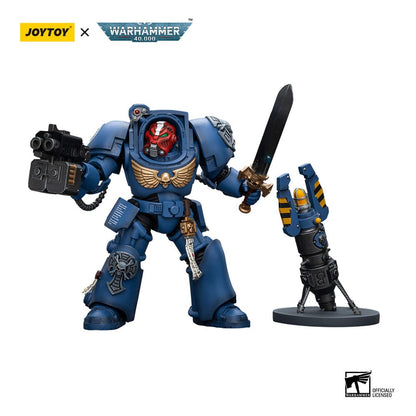 Warhammer 40k Action Figure 1/18 Ultramarines Terminator Squad Sergeant with Power Sword and Teleport Homer 12cm4